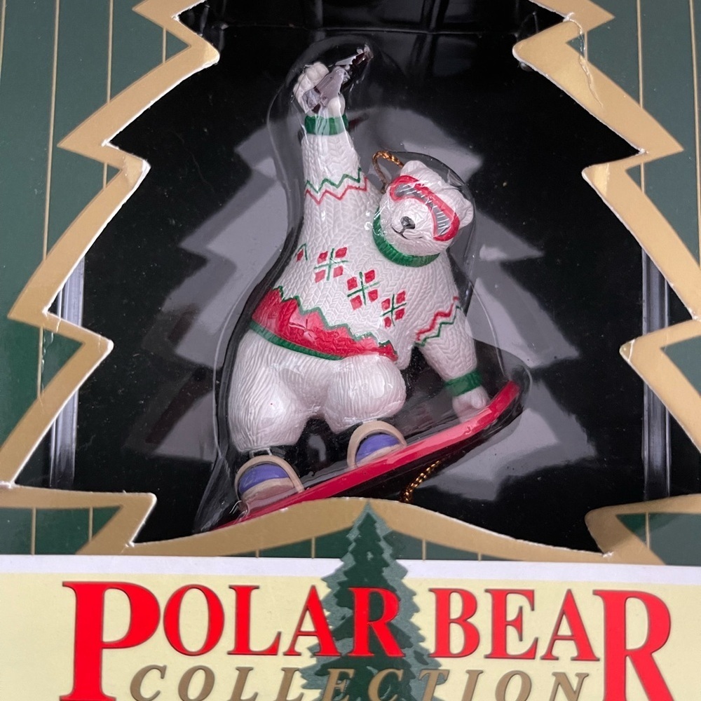 Coca-Cola Polar Bear vintage 1995/1996 collectible Ornament - Picture 3 of 7